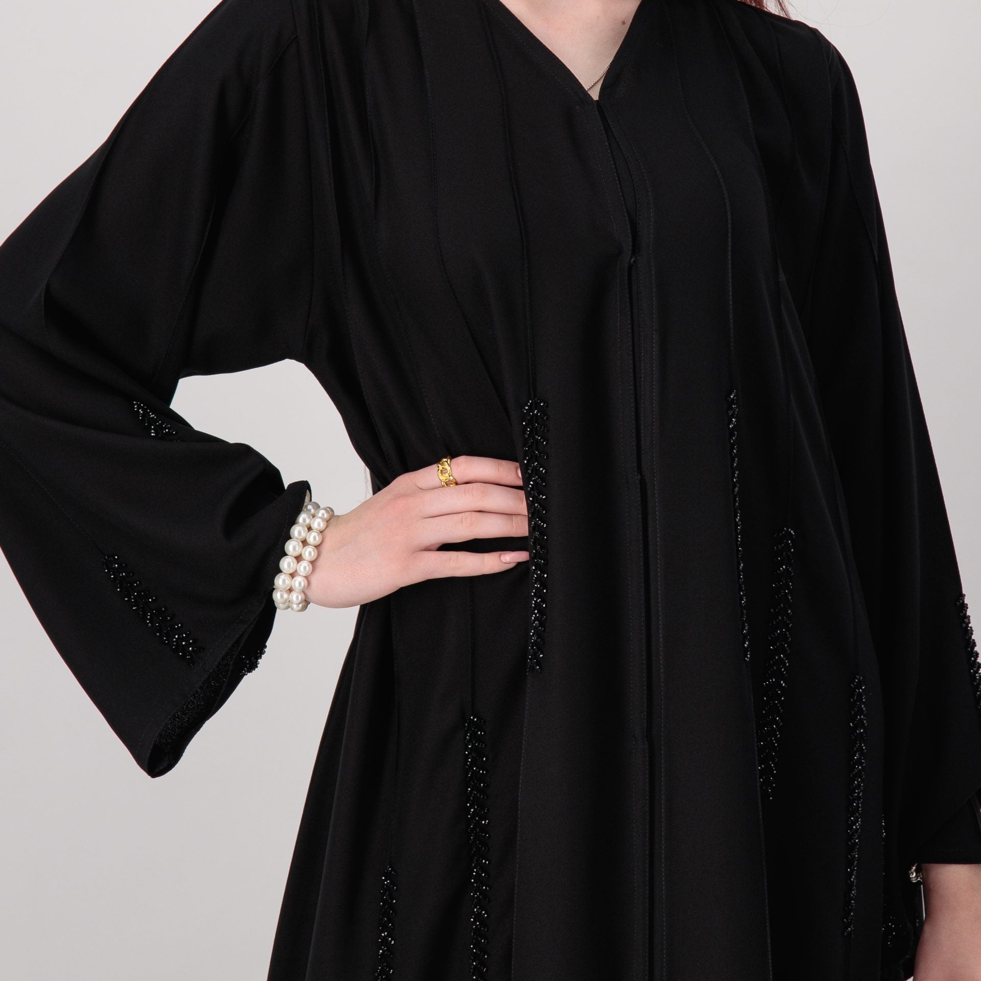 French Black Abaya